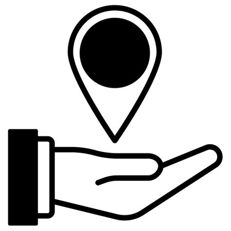 Share location which can easily  modify or editのイラスト素材