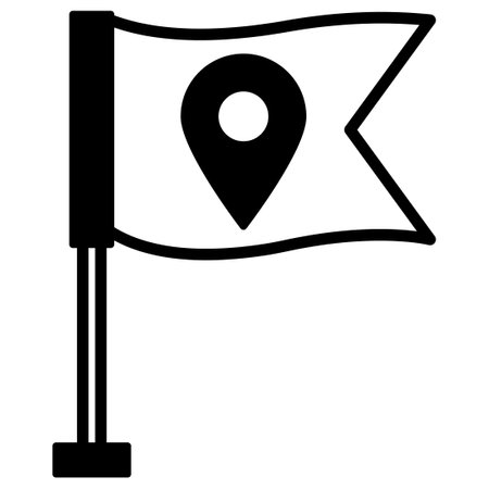 Flag Icon which can easily  modify or editのイラスト素材
