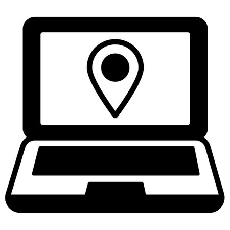Online Gps which can easily  modify or editのイラスト素材