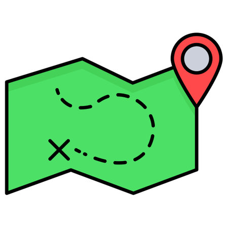 Map location which can easily  modify or editのイラスト素材