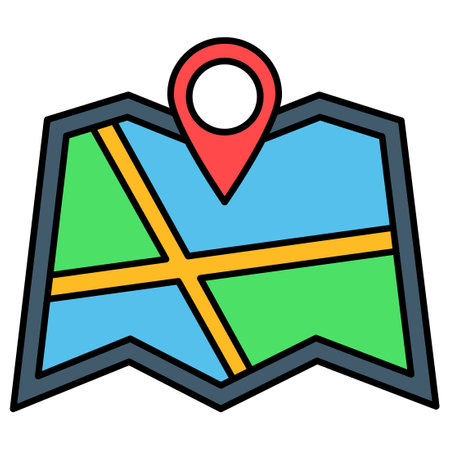 Map location which can easily  modify or editのイラスト素材