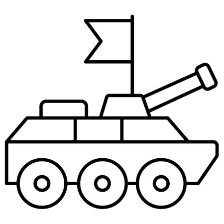 Army truck   which can easily modify or editのイラスト素材