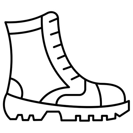 Army boot   which can easily modify or editのイラスト素材