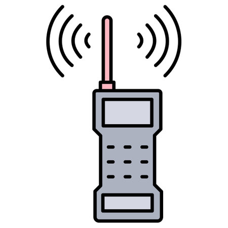 Walkie talkie   which can easily modify or editのイラスト素材