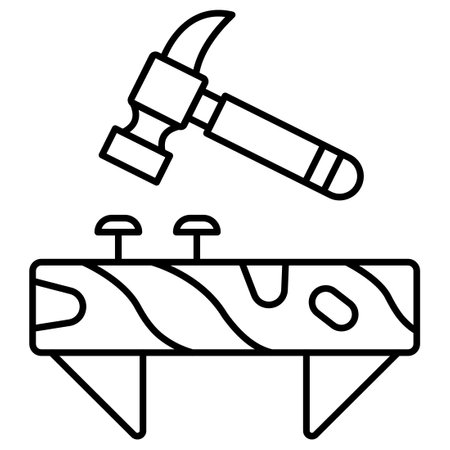 Carpentry  Which Can Easily Modify Or Editのイラスト素材