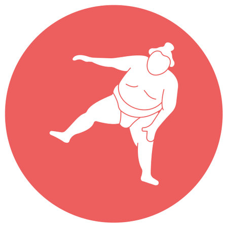 Sumo Fighter Which Can Easily Modify Or Editのイラスト素材