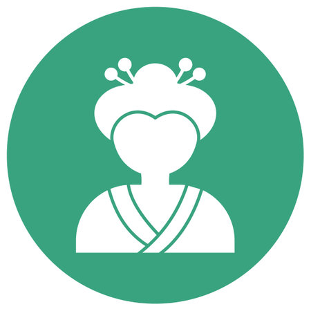 Geisha Which Can Easily Modify Or Editのイラスト素材