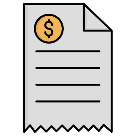 Bill  which can easily modify or editのイラスト素材