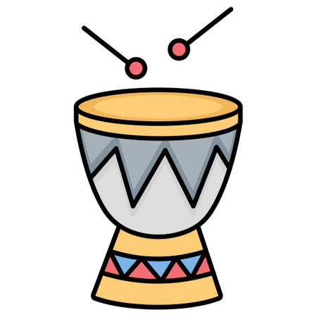 African drum  Which Can Easily Modify Or Editのイラスト素材