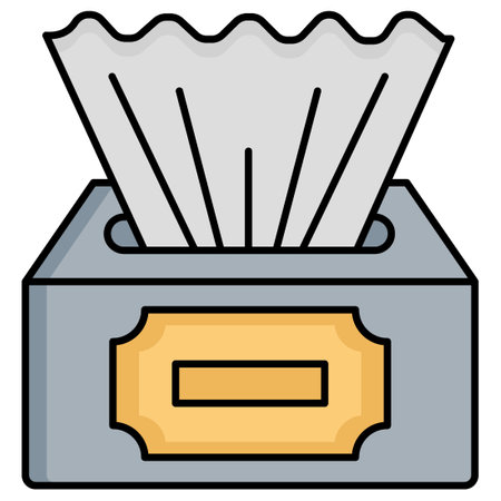 Tissue box Which Can Easily Modify Or Editのイラスト素材