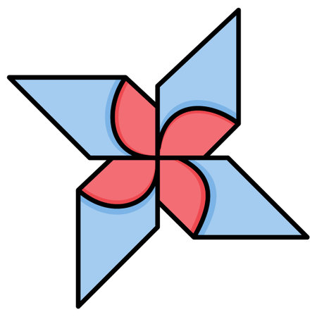 Kids pinwheel   Which Can Easily Modify Or Editのイラスト素材