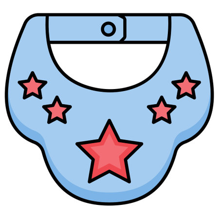 Baby apron  Which Can Easily Modify Or Editのイラスト素材