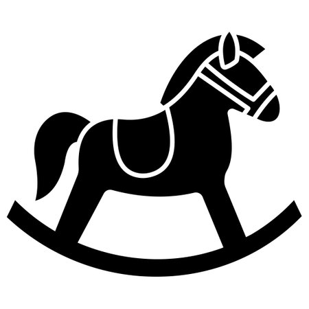 Horse toy Which Can Easily Modify Or Editのイラスト素材