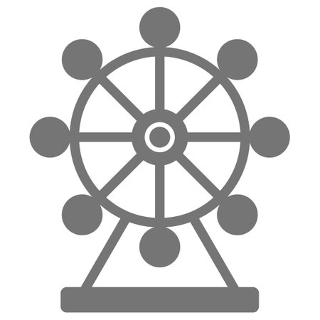 Ferris Wheel which can easily modify or editのイラスト素材