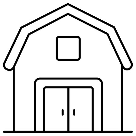 Barn which can easily modify or editのイラスト素材