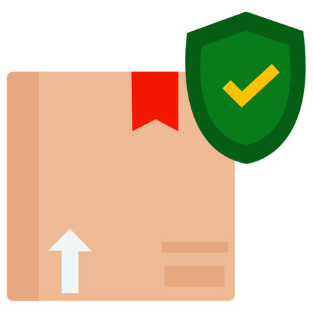 Secure Delivery which can easily modify or editのイラスト素材