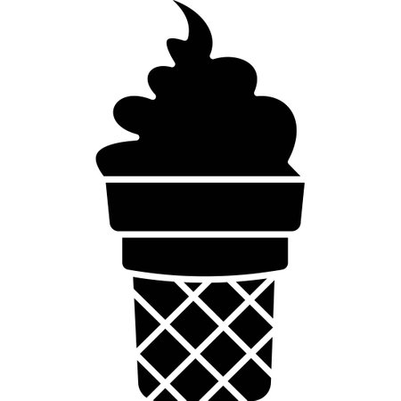 Ice cream cone Which Can Easily Modify Or Editのイラスト素材