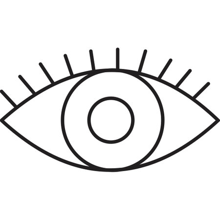 Eyelash Which Can Easily Modify Or Editのイラスト素材