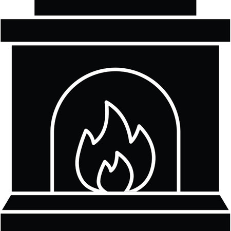 Fireplace Which Can Easily Modify Or Editのイラスト素材