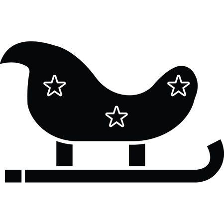 Sled Which Can Easily Modify Or Editのイラスト素材