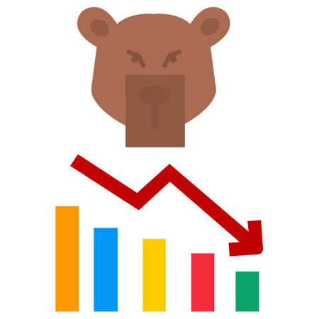 Stock Market Down Which Can Easily Modify Or Editのイラスト素材