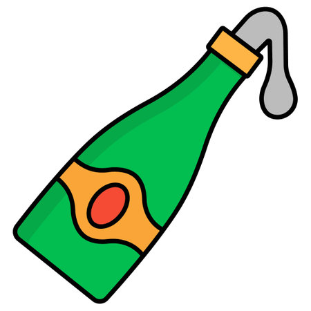 Alcohol bottle Which Can Easily Modify Or Editのイラスト素材