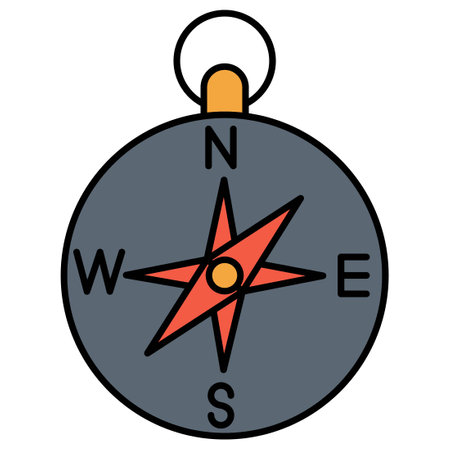 Compass which can easily edit or modifyのイラスト素材