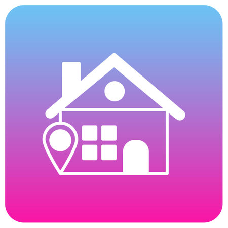 Home Location which can easily edit or modifyのイラスト素材