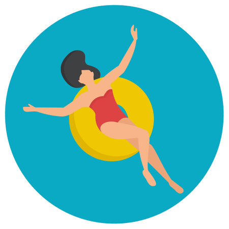 Swimming  which can easily edit or modifyのイラスト素材