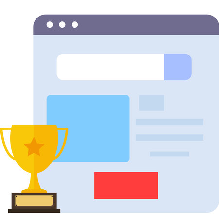 Awarded Website which can easily edit or modifyのイラスト素材