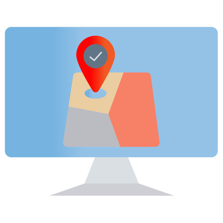 Navigation Map which can easily edit or modifyのイラスト素材