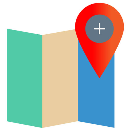 Navigation Map which can easily edit or modifyのイラスト素材
