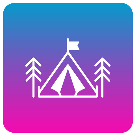 Camp which can easily edit or modifyのイラスト素材