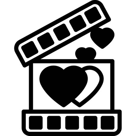 Love Movie which can easily edit or modifyのイラスト素材