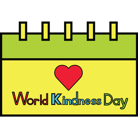 World Kindness Day Vector Illustration. Suitable for greeting card, poster and banner.のイラスト素材