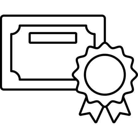 certificate with seal stamp isolated icon vector illustration desing white backgroundのイラスト素材