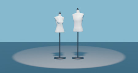 Torso 2 Men Women Apparel Fashion Display 3dcgの写真素材