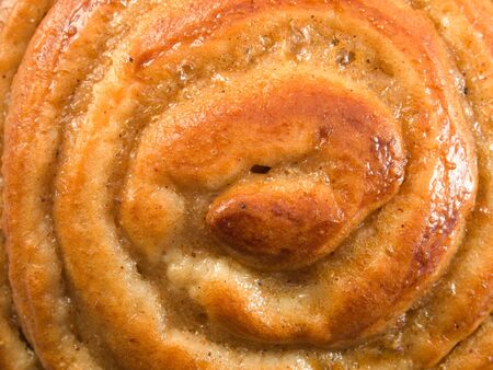 A macro background of a brown tasty pastryの写真素材