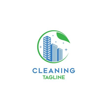 Modern Cleaning company logo templateのイラスト素材
