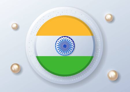 India independence day. india. 15th of august with layered materialのイラスト素材