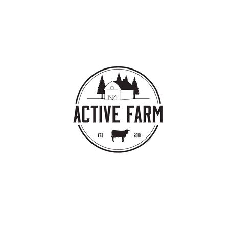 Farm logo templateのイラスト素材