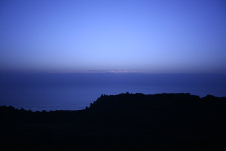 Gran Canaria, Caldera de Taburiente at nightの写真素材