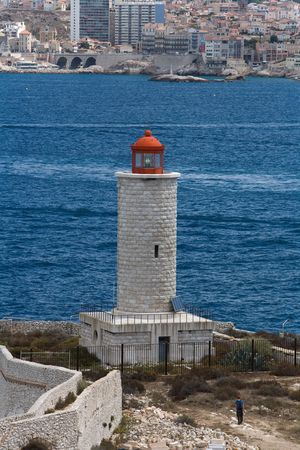 the headlight of the castle of yew treeの写真素材