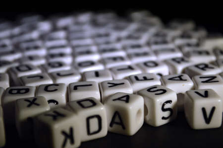 alphabet beadsの写真素材