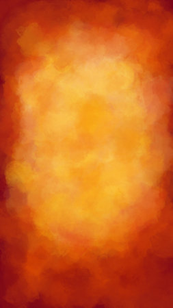 Photography studio backdrop for a portrait. Abstract red orange grunge wallpaper. Muslin fabric texture for photo studio backgroundの写真素材