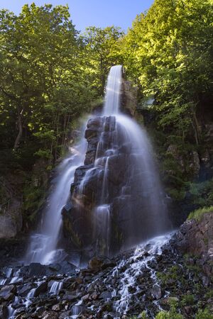 Smooth waterflow of Trusetal waterfall