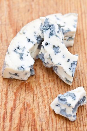 French pasteurized cow's milk blue cheeseの写真素材