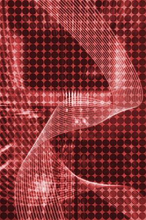 Red modern background with white mesh patternの写真素材