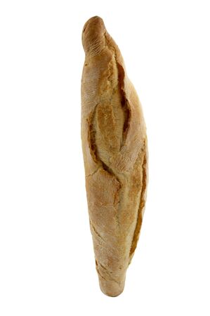 French bread isolated on whiteの写真素材