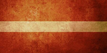 latvia flag with old texture grunge and vintage